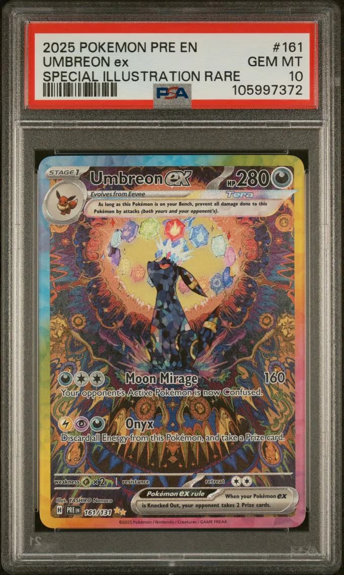 2025 #161 Umbreon EX PSA 10 Pre EN-Prismatic Evolutions
