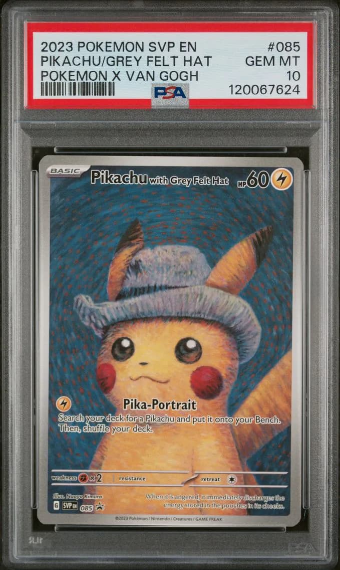 2023 #085 Pikachu With Grey Felt Hat PSA 10 Svp EN-SV Black Star Promo Pokemon