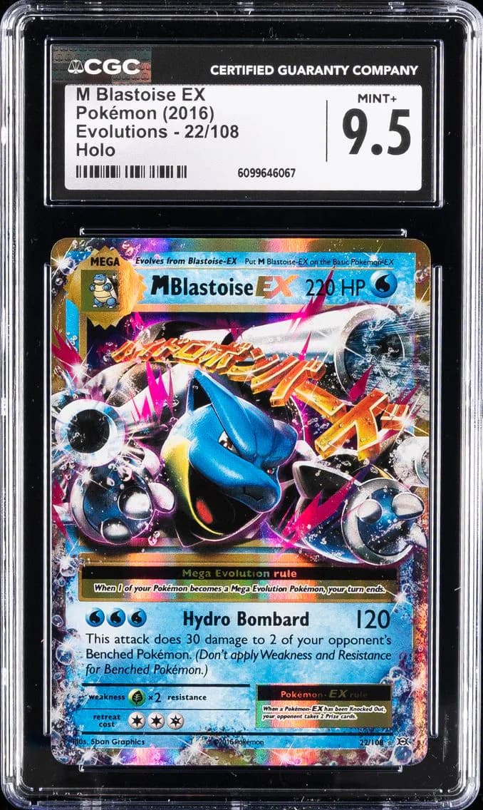M Blastoise-EX slab
