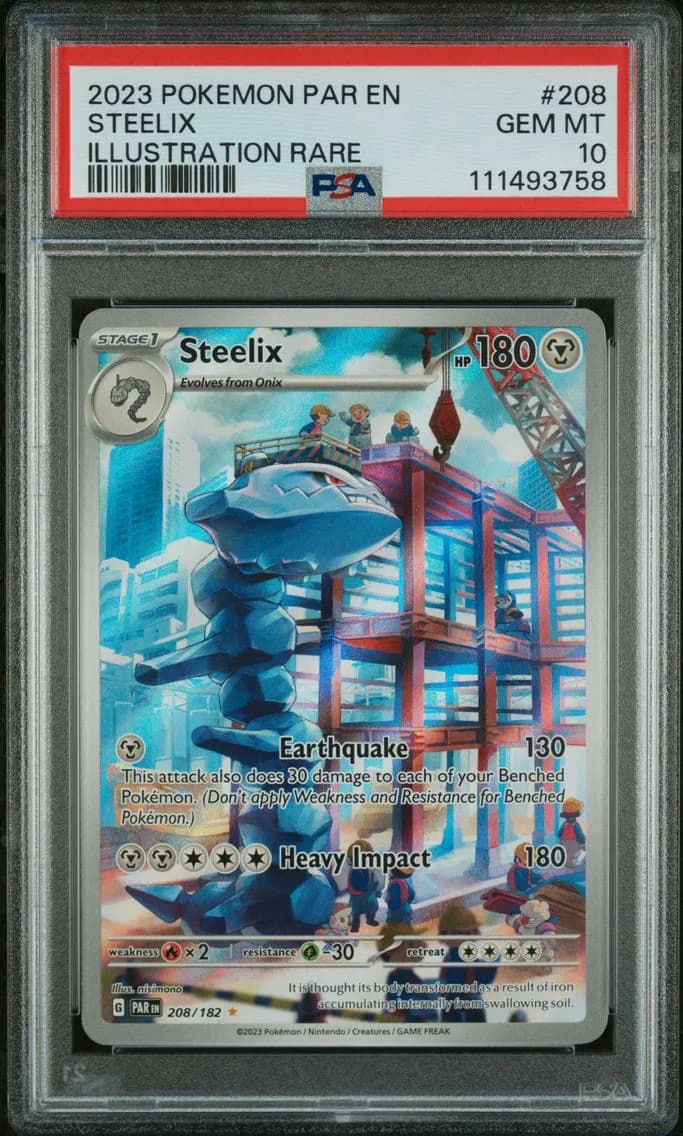 2023 #208 Steelix PSA 10 Par EN-Paradox Rift Pokemon