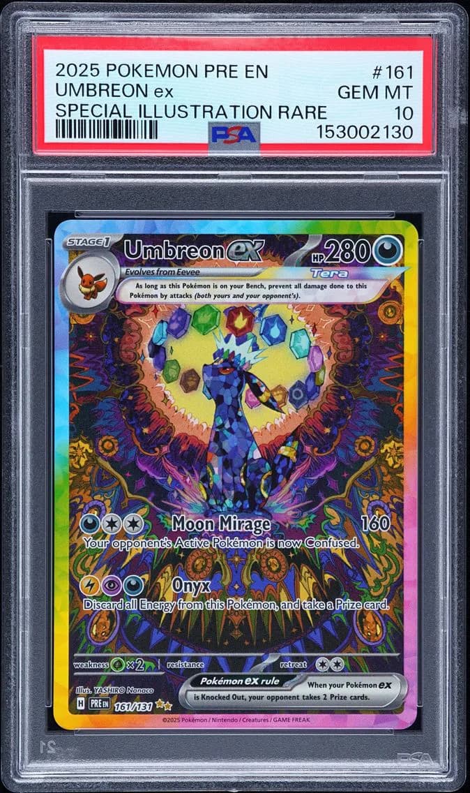 2025 #161 Umbreon EX PSA 10 Pre EN-Prismatic Evolutions