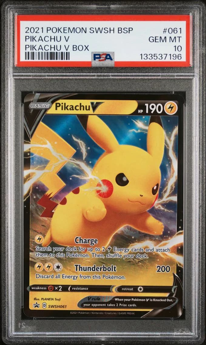 Pikachu V slab