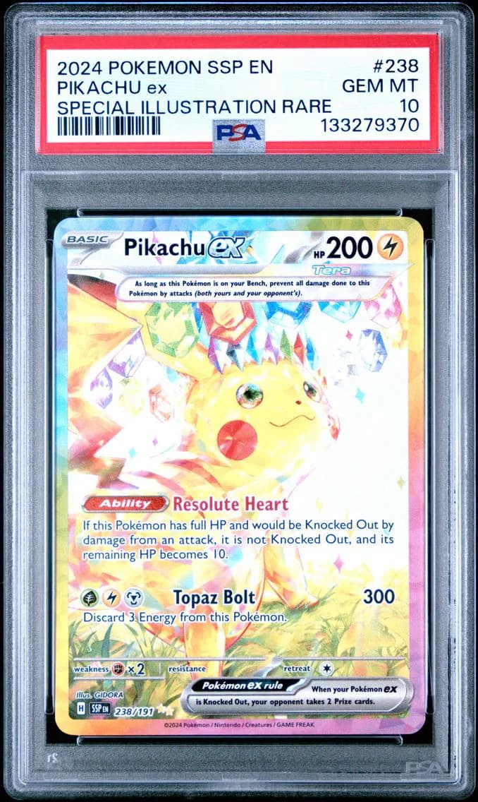 Pikachu ex slab
