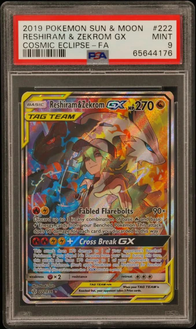 Reshiram & Zekrom-GX slab