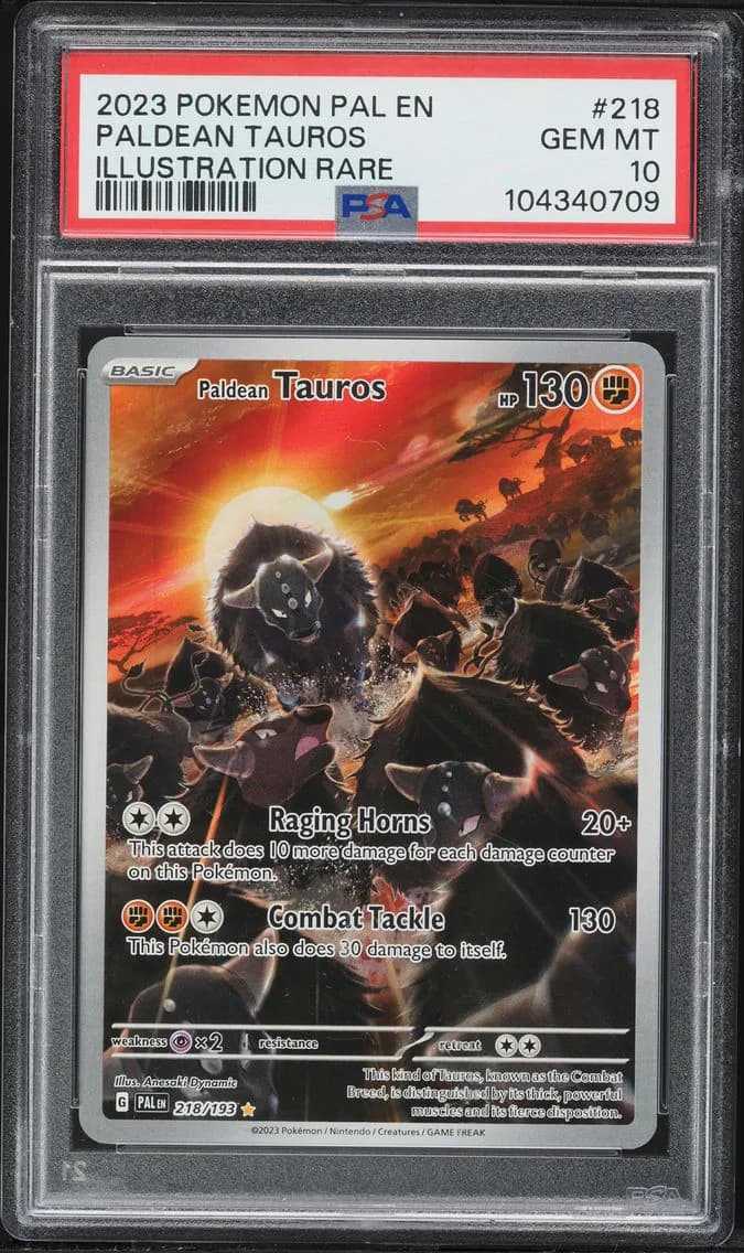Paldean Tauros slab