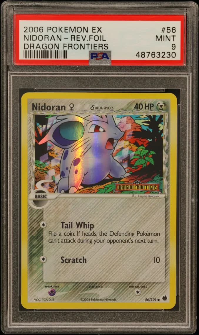 2006 #56 Nidoran-Reverse Foil PSA 9 EX Dragon Frontiers