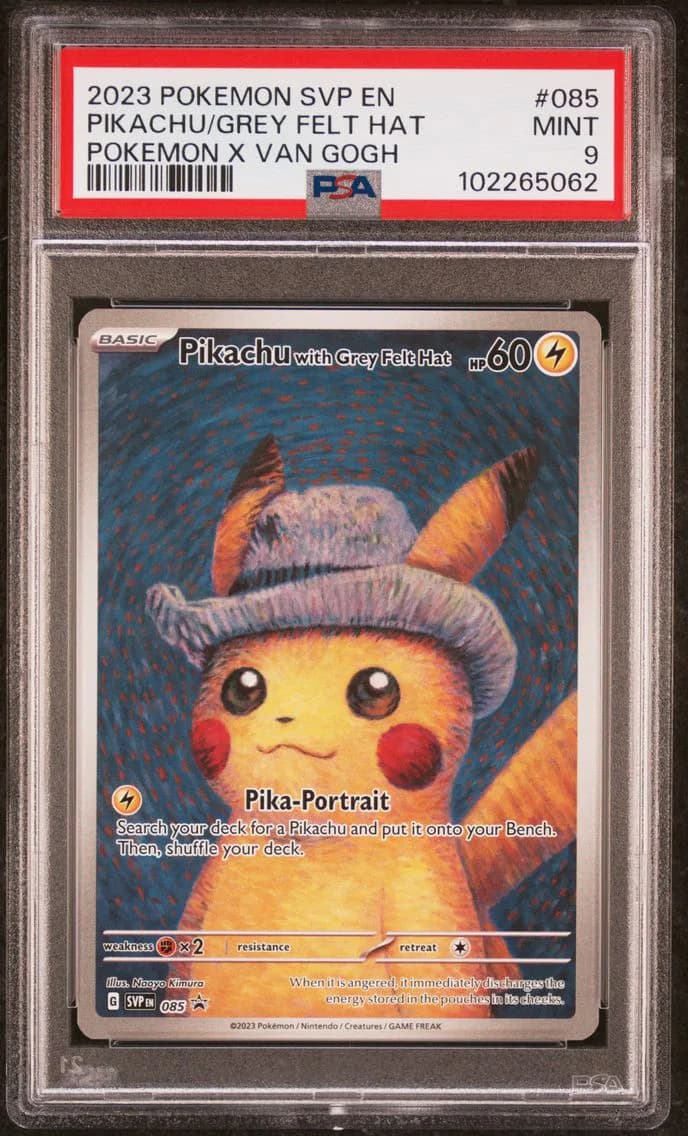 Pikachu with Grey Felt Hat slab