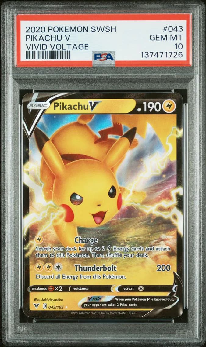 Pikachu V slab