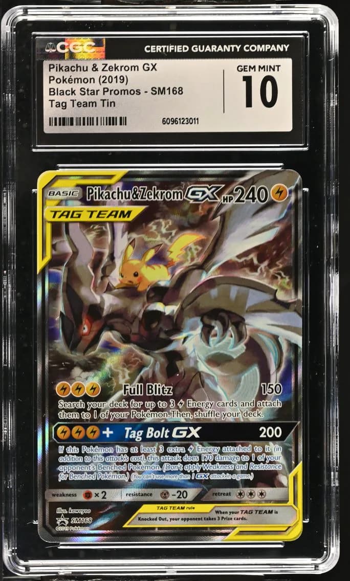 Pikachu & Zekrom-GX slab