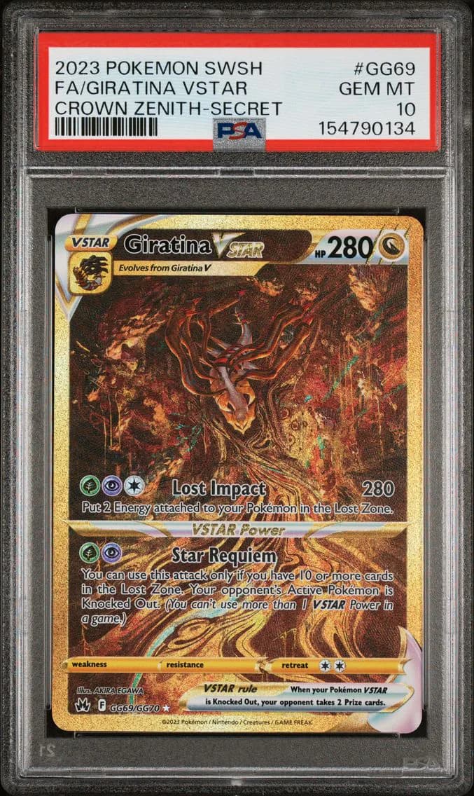 2023 #GG69 Full Art/Giratina Vstar PSA 10 Sword and Shield Crown Zenith