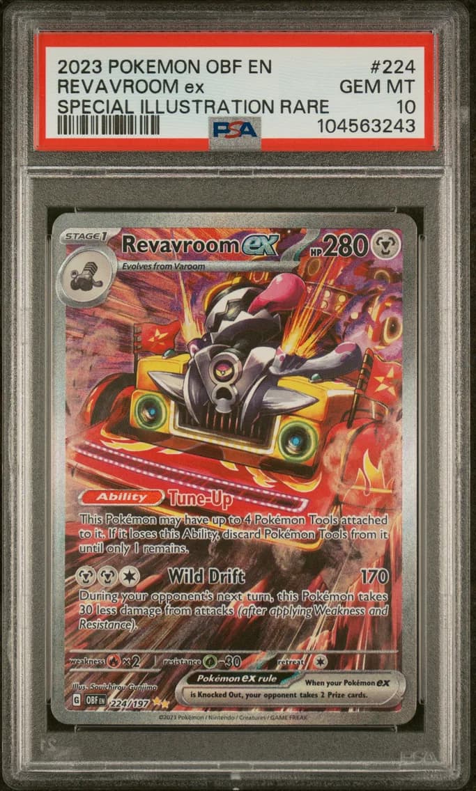 2023 #224 Revavroom EX PSA 10 Obf EN-Obsidian Flames