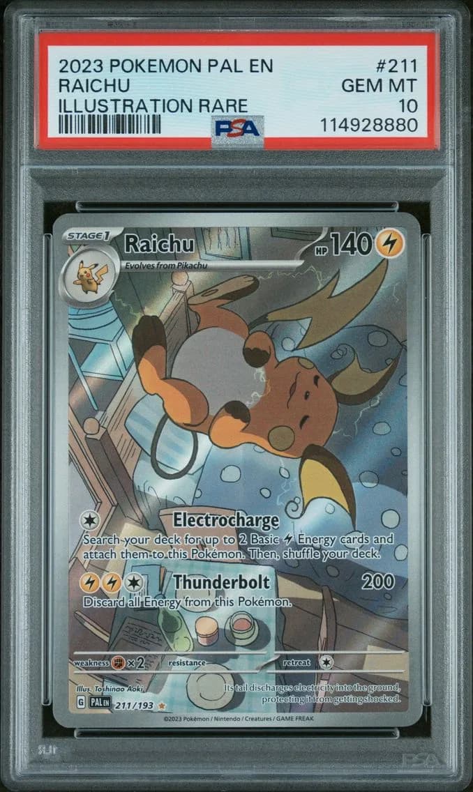 2023 #211 Raichu PSA 10 Pal EN-Paldea Evolved Pokemon