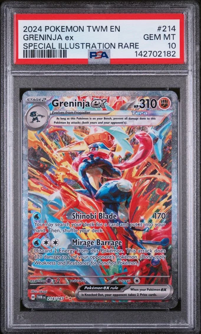 2024 #214 Greninja EX PSA 10 Twm EN-Twilight Masquerade