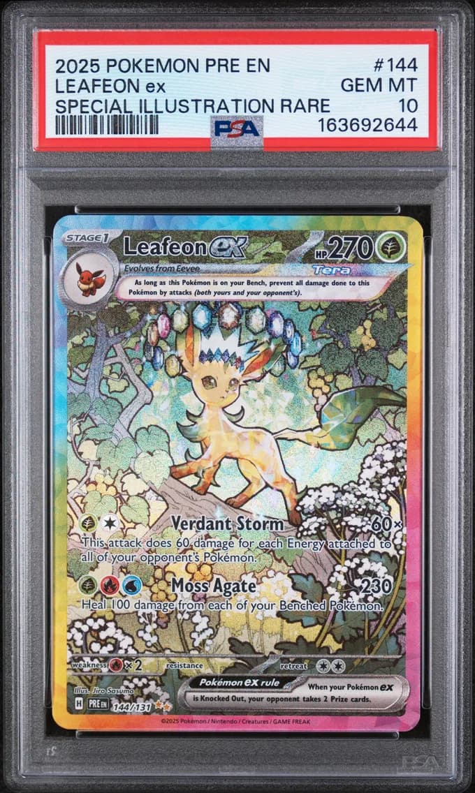 2025 #144 Leafeon EX PSA 10 Pre EN-Prismatic Evolutions