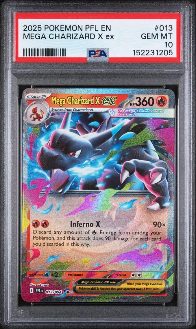 Mega Charizard X ex slab