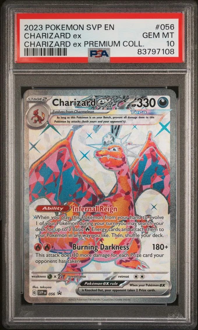 Charizard ex slab