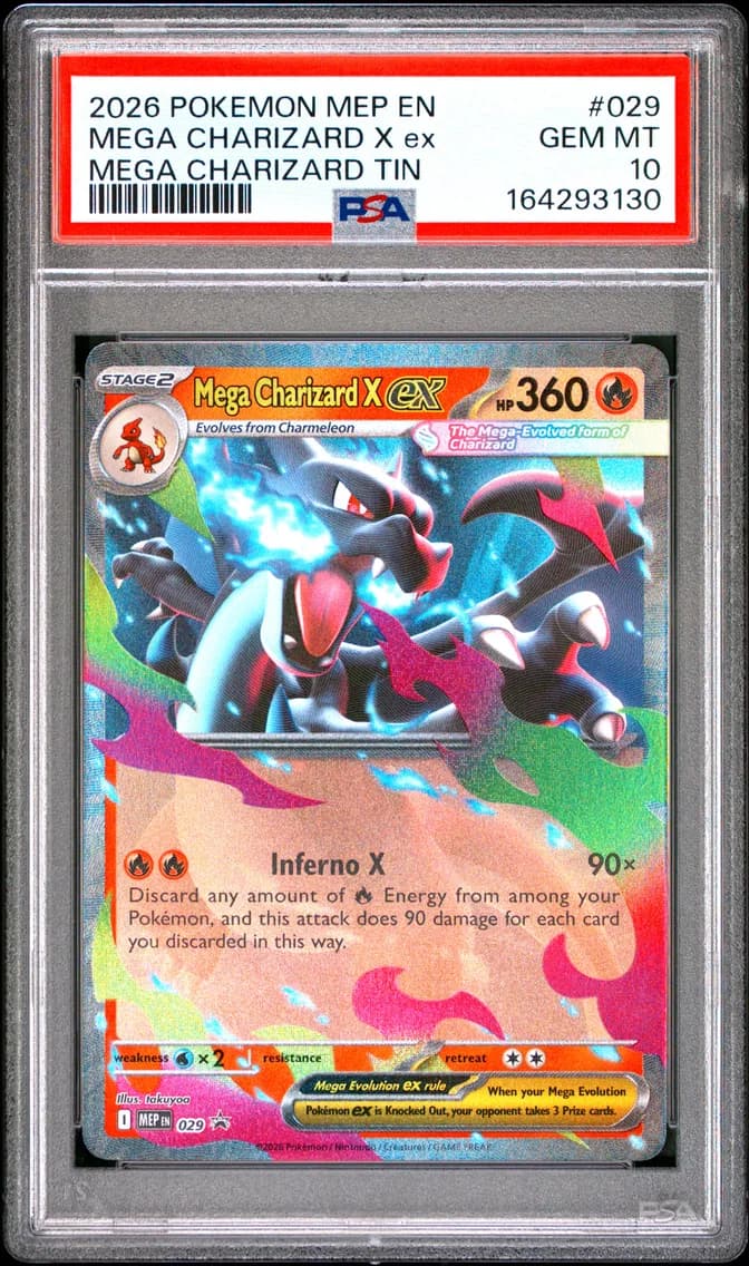 Mega Charizard X ex slab