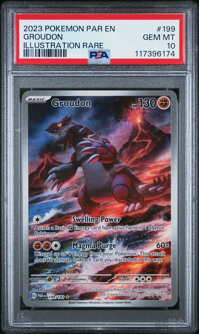 2023 #199 Groudon PSA 10 Par EN-Paradox Rift Pokemon