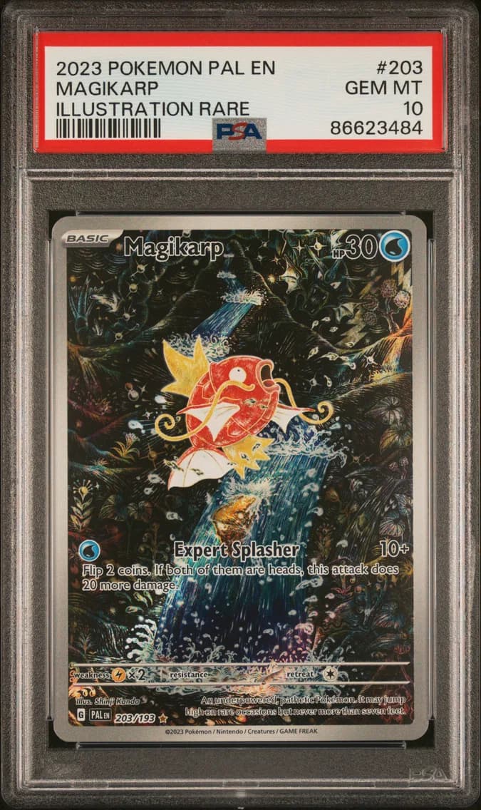 2023 #203 Magikarp PSA 10 Pal EN-Paldea Evolved