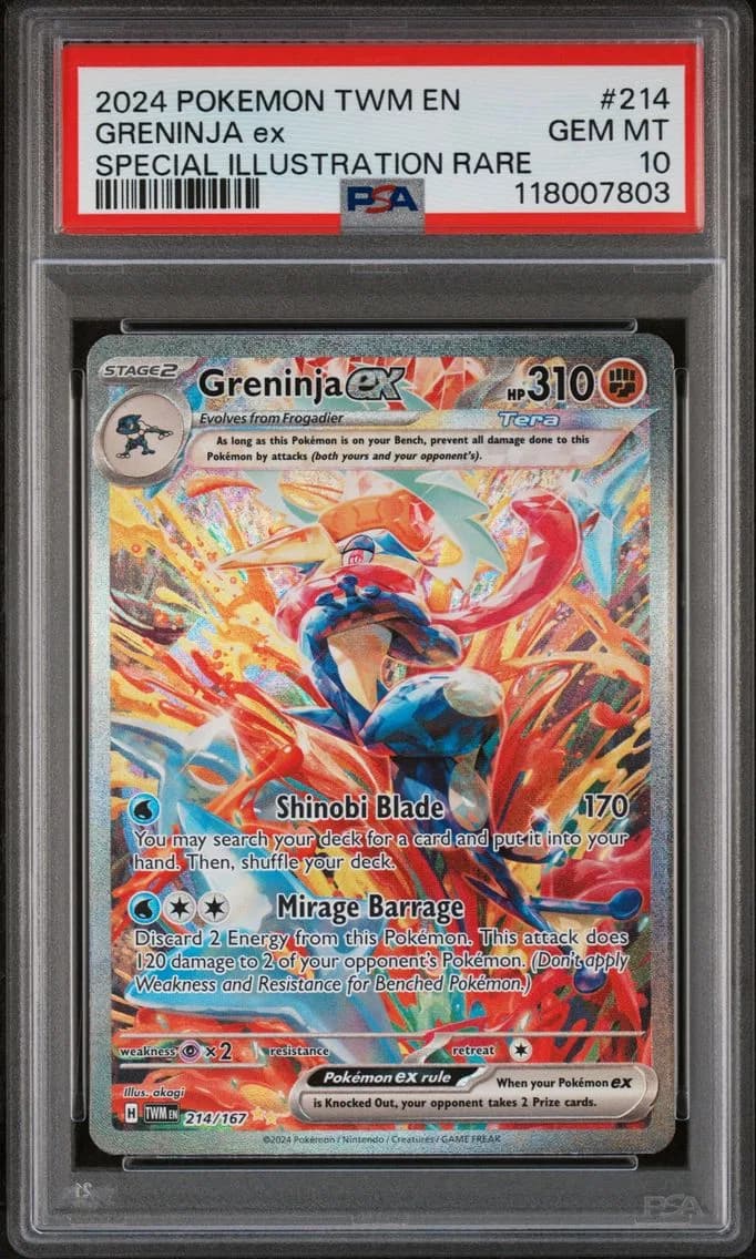 2024 #214 Greninja EX PSA 10 Twm EN-Twilight Masquerade