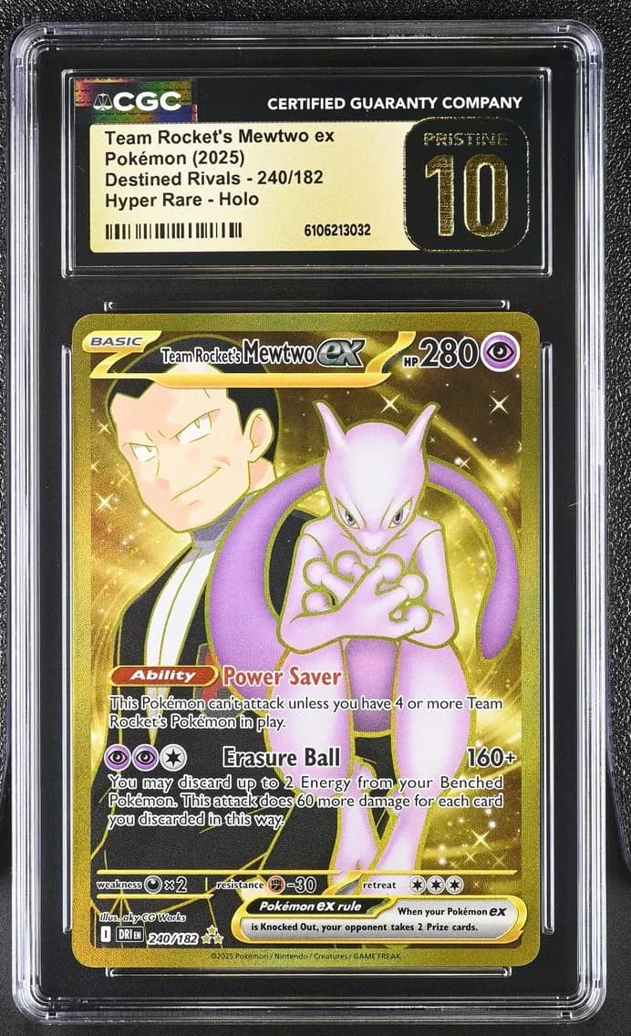 Team Rocket's Mewtwo ex slab