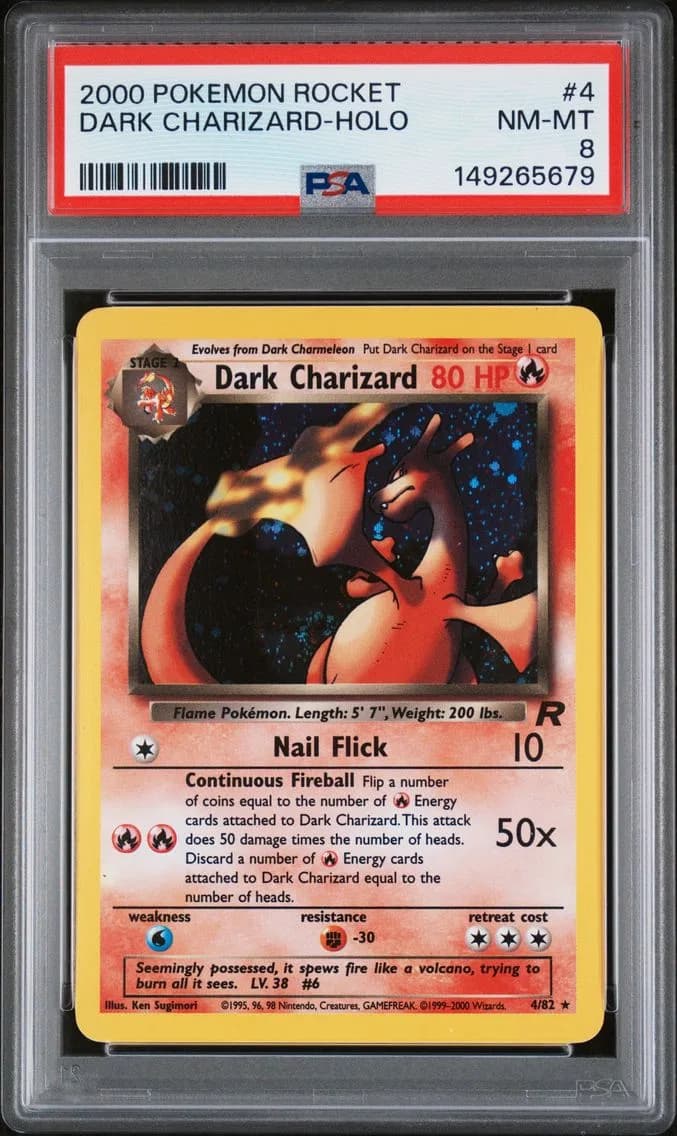 Dark Charizard slab