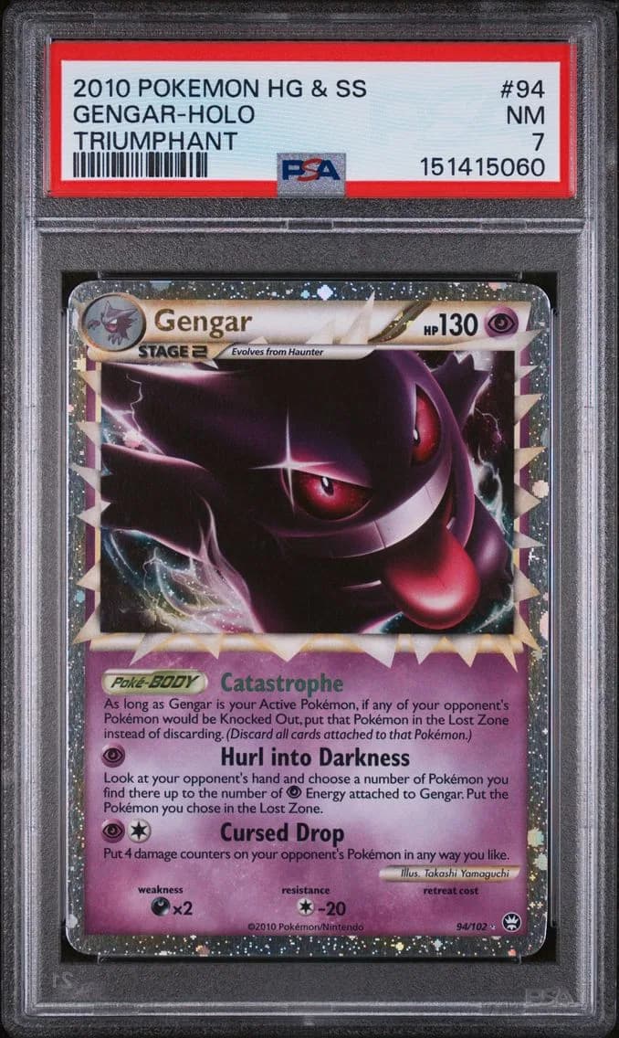 2010 #94 Gengar-Holo PSA 7 Heartgold & Soulsilver Triumphant