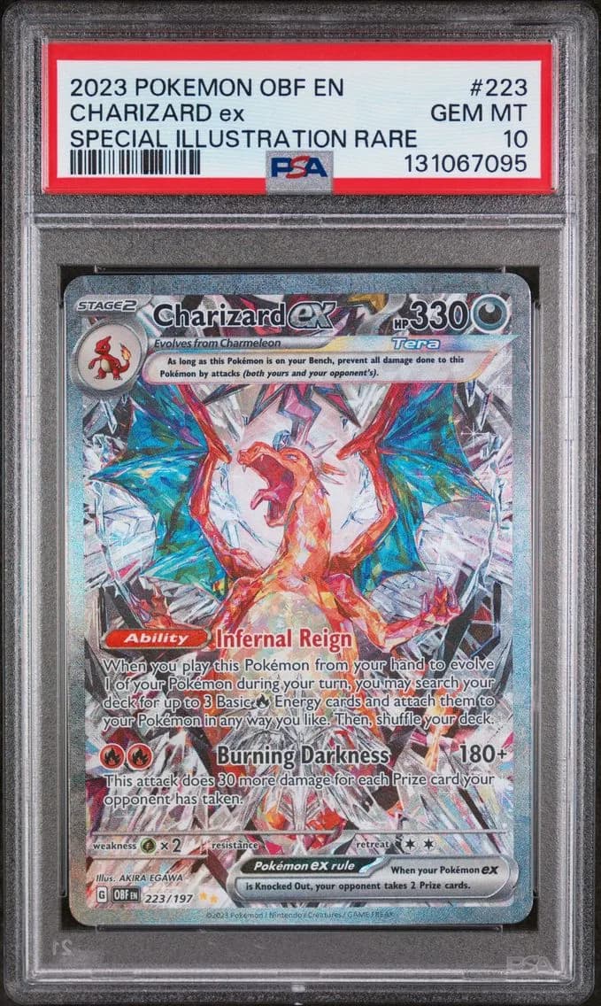 Charizard ex slab