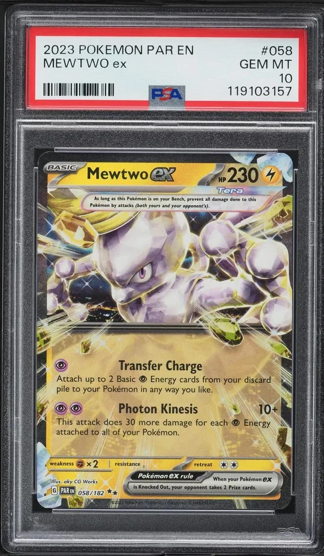 Mewtwo ex slab