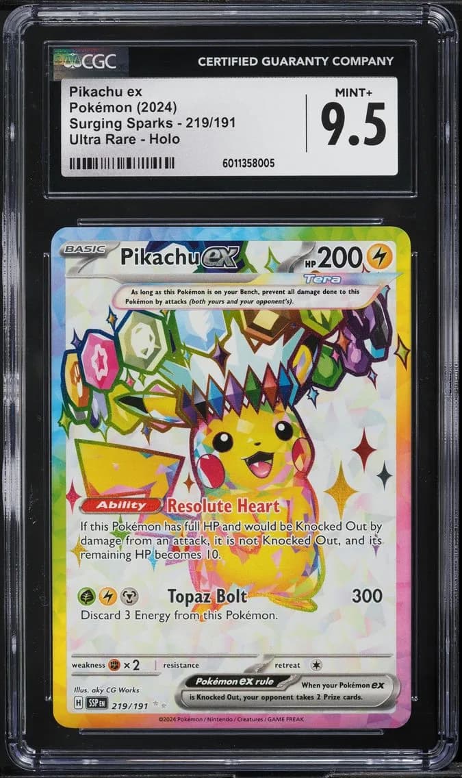 Pikachu ex slab
