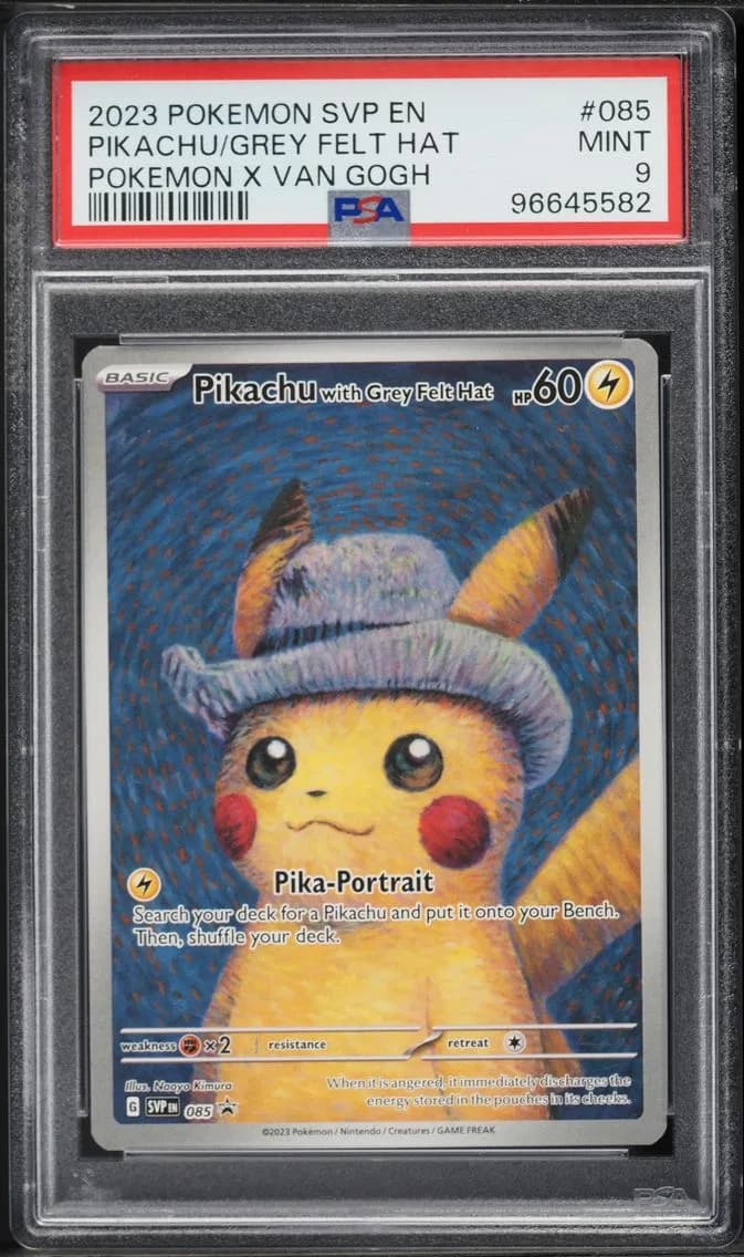2023 #085 Pikachu With Grey Felt Hat PSA 9 Svp EN-SV Black Star Promo Pokemon
