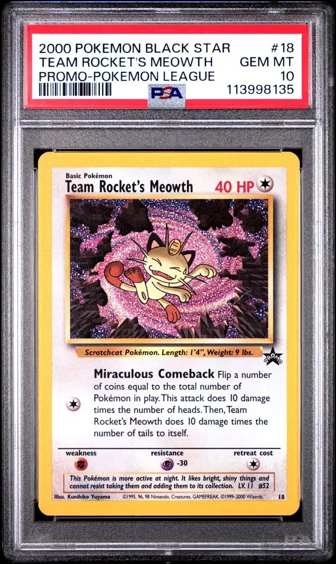 Team Rocket's Meowth slab