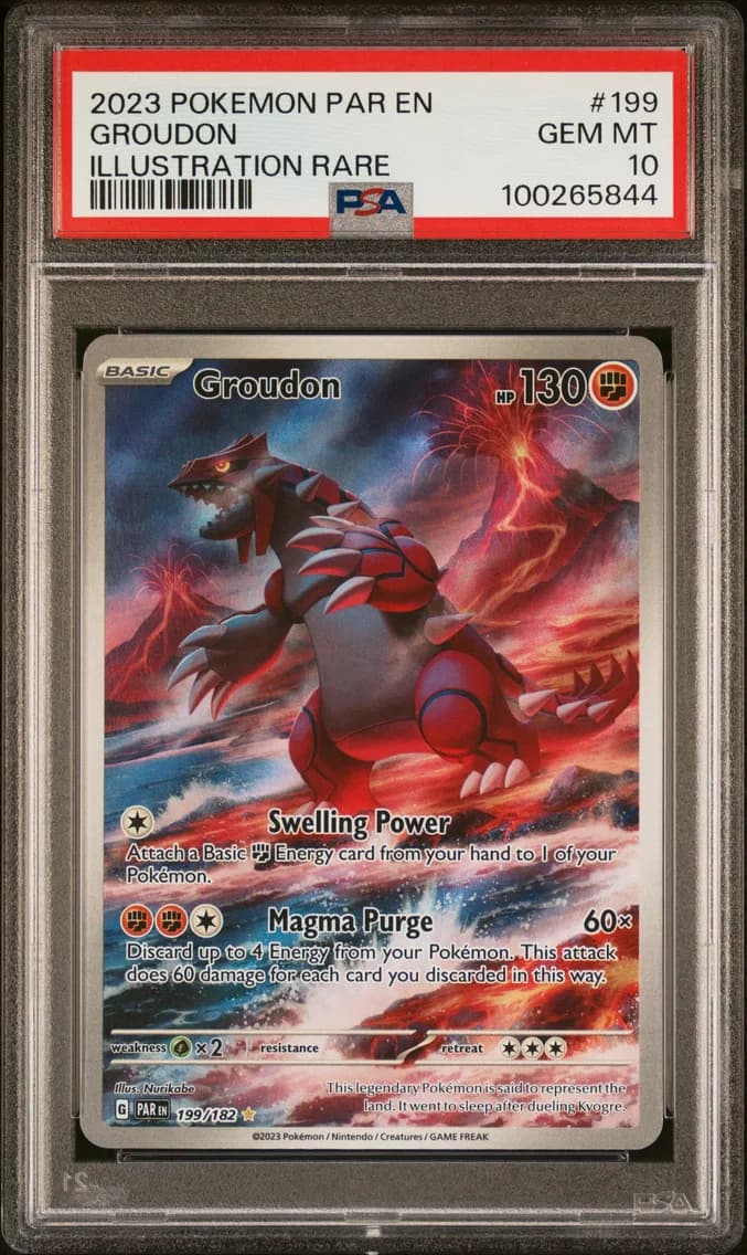 2023 #199 Groudon PSA 10 Par EN-Paradox Rift