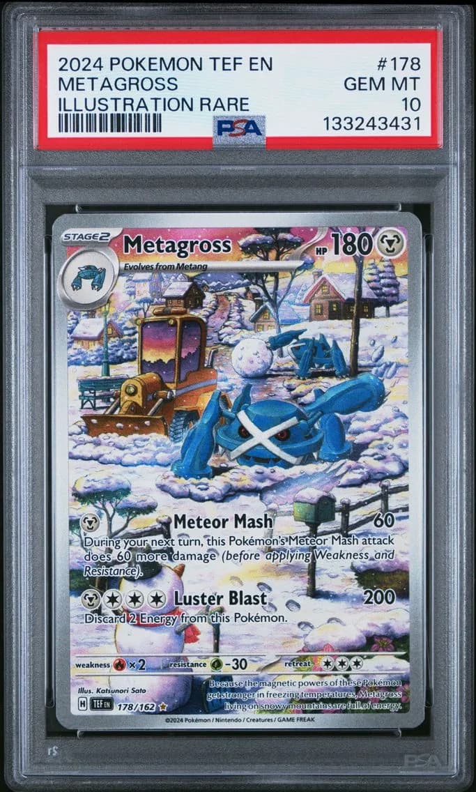 2024 #178 Metagross PSA 10 Tef EN-Temporal Forces