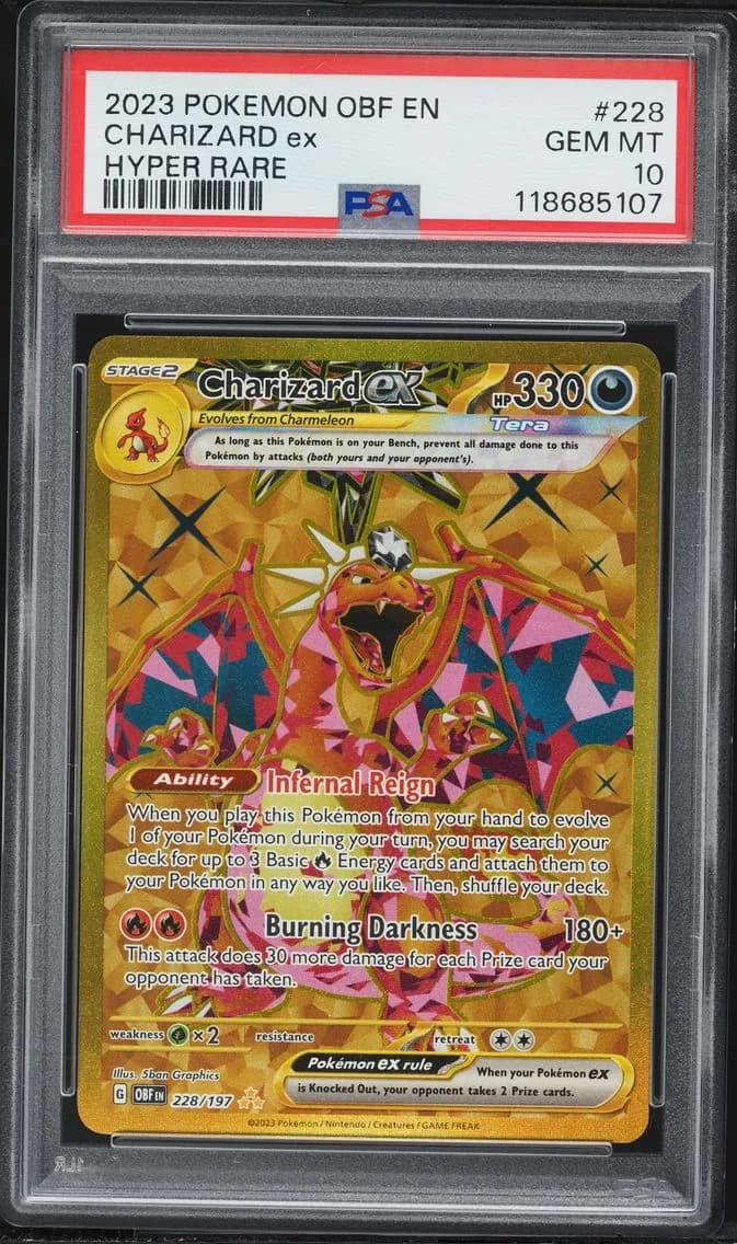 Charizard ex slab