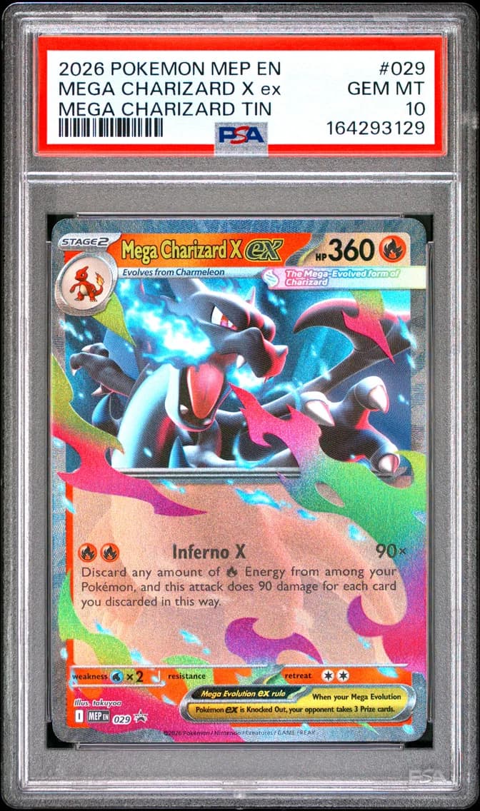 Mega Charizard X ex slab