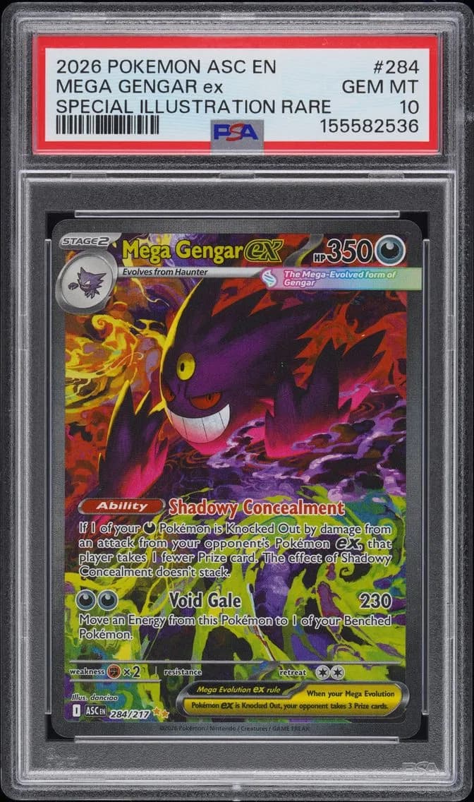2026 #284 Mega Gengar EX PSA 10 Asc EN-Ascended Heroes