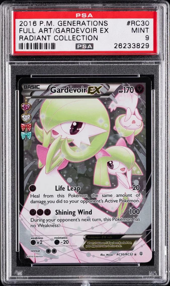 2016 #RC30 Full Art/Gardevoir EX PSA 9 XY Generations Radiant Collection Pokemon