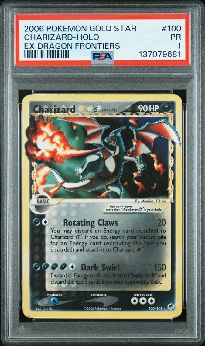 Charizard ★ δ slab