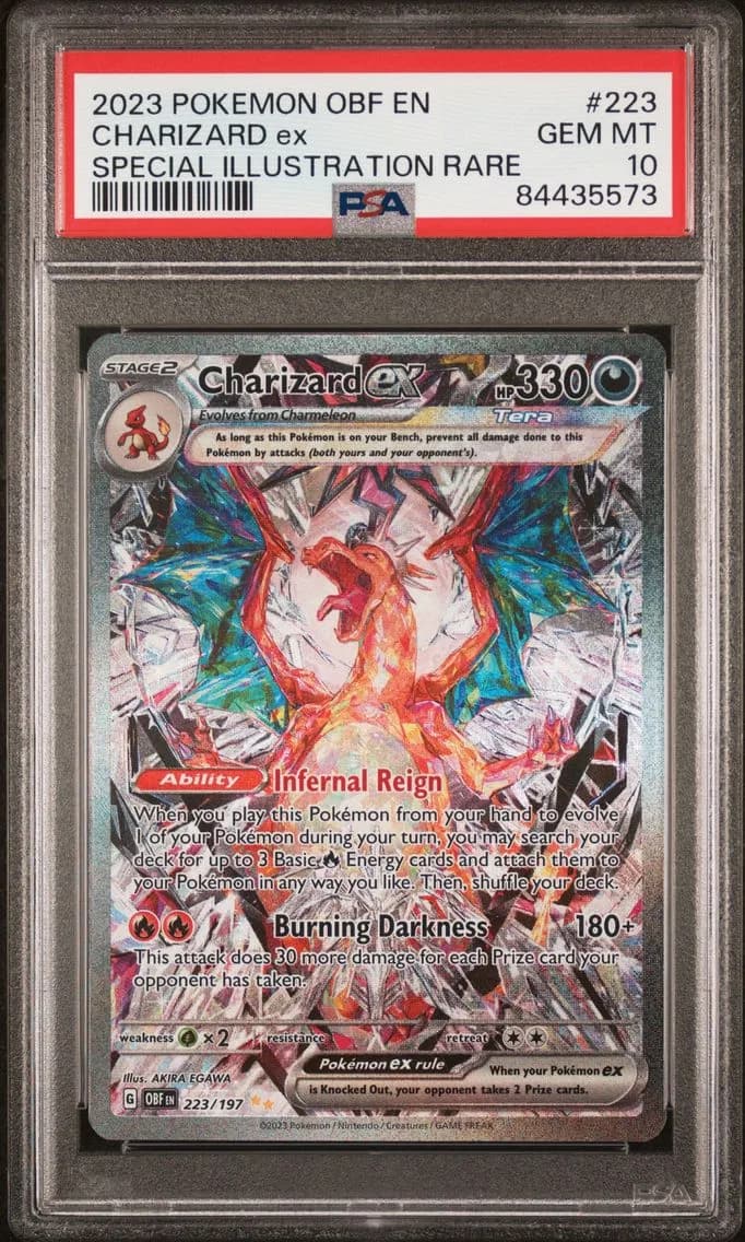 Charizard ex slab