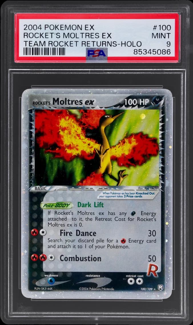 Rocket's Moltres ex slab
