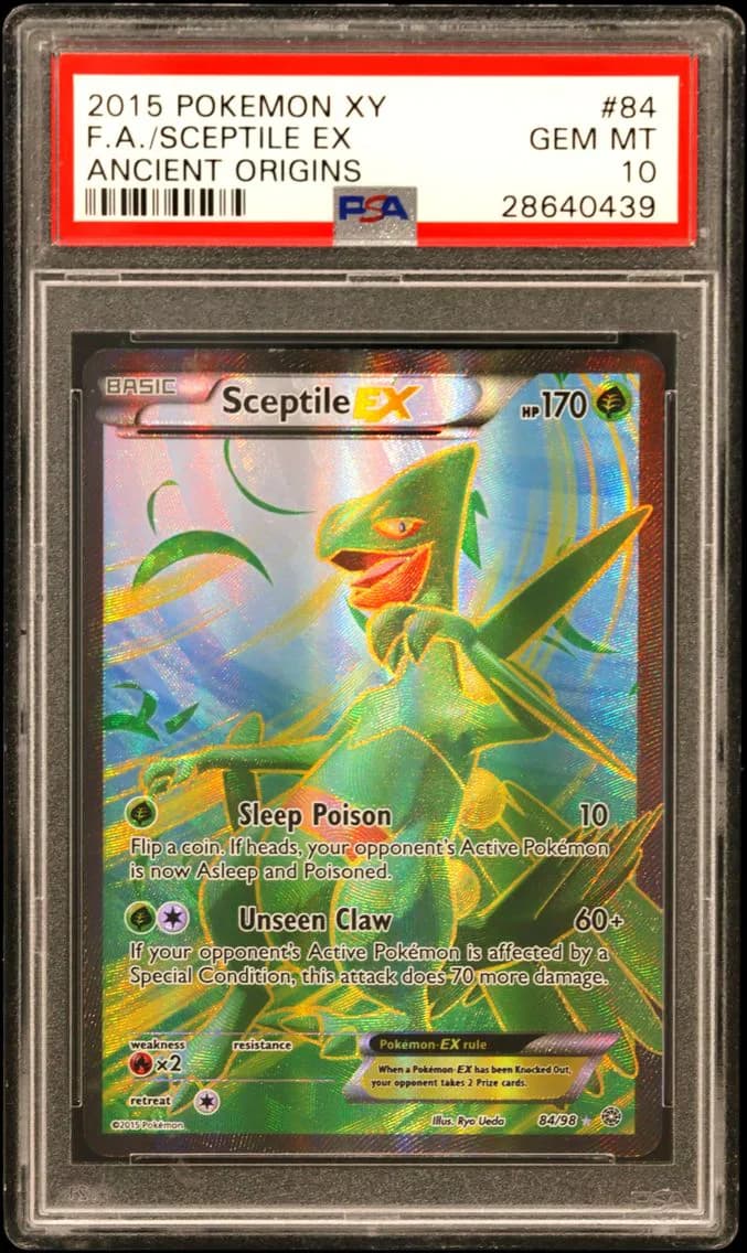 2015 #84 Full Art/Sceptile EX PSA 10 XY Ancient Origins