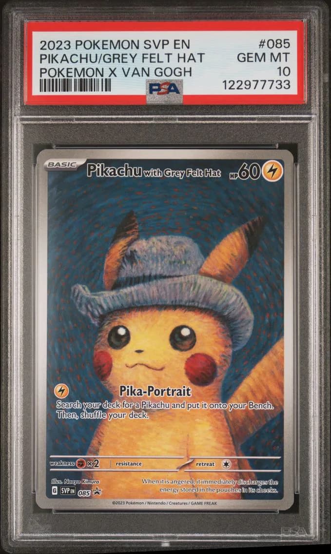 2023 #085 Pikachu With Grey Felt Hat PSA 10 Svp EN-SV Black Star Promo Pokemon