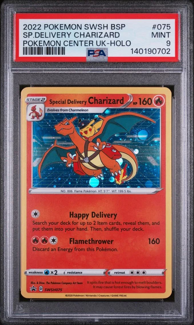 Special Delivery Charizard slab