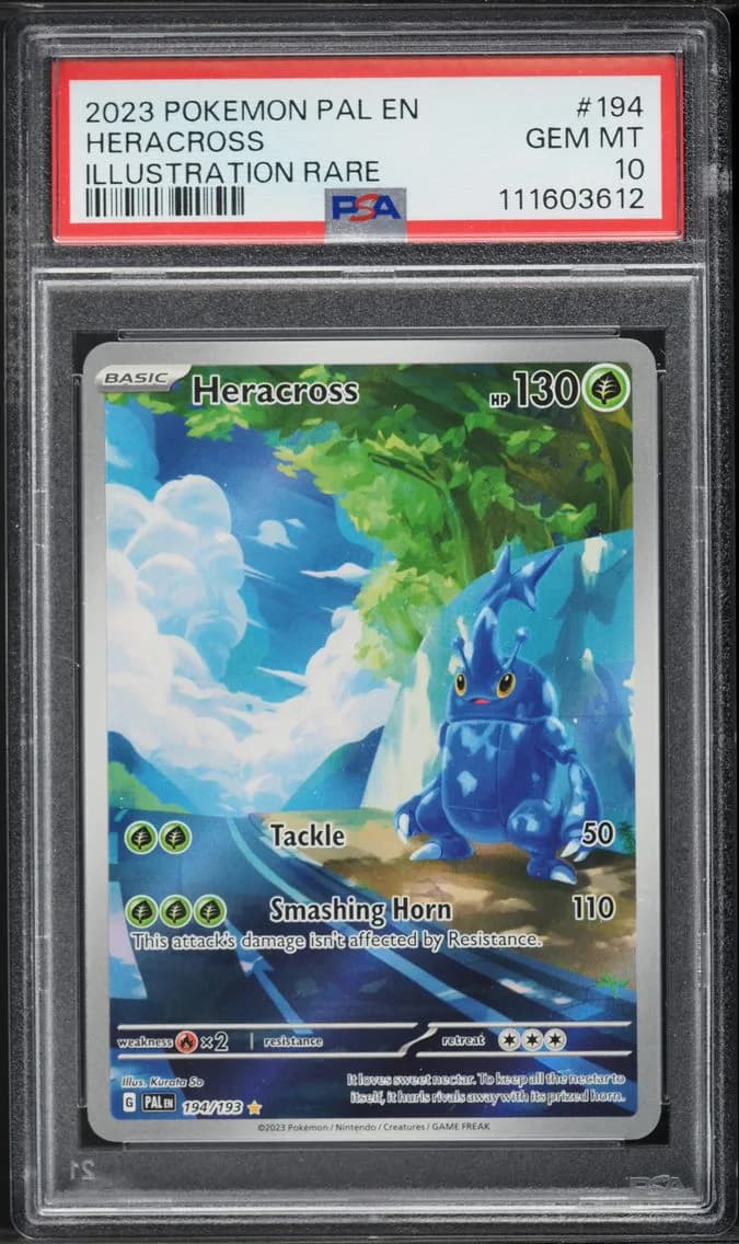 2023 #194 Heracross PSA 10 Pal EN-Paldea Evolved Pokemon