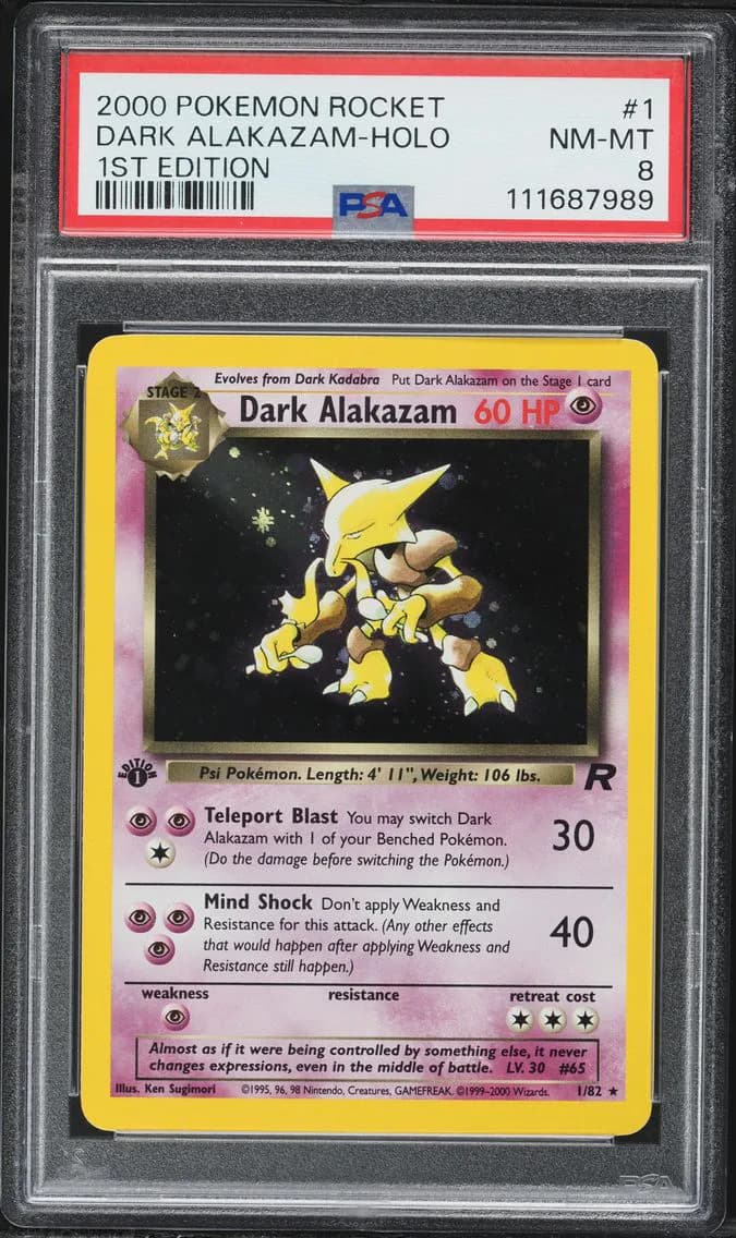 Dark Alakazam slab