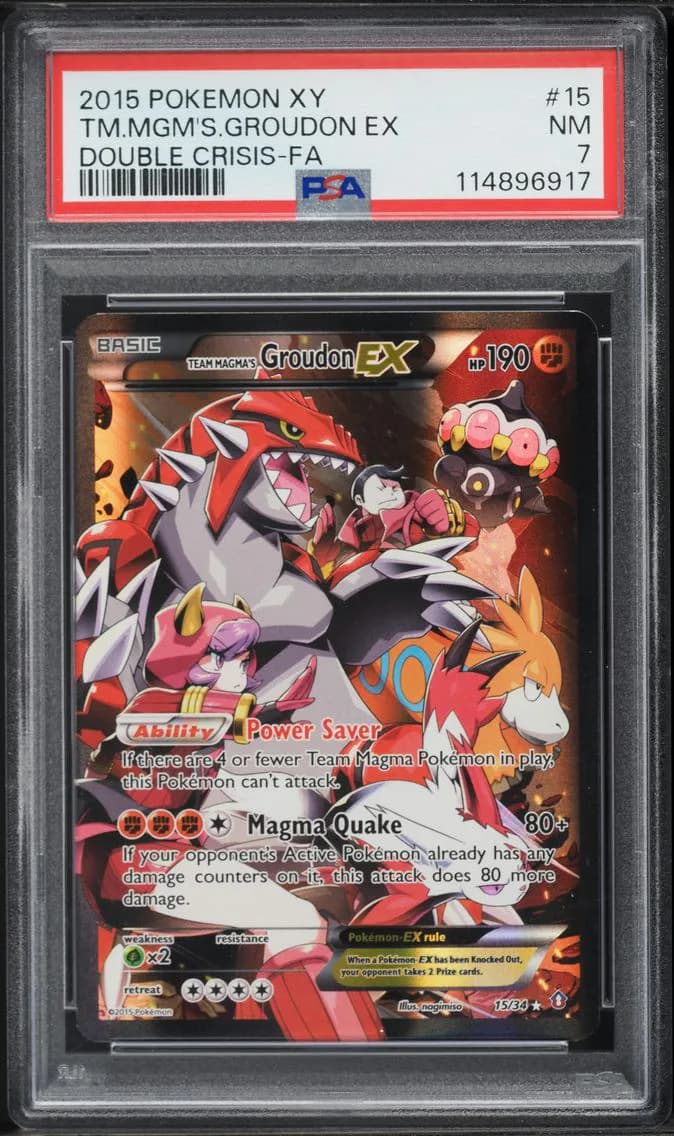 Team Magma's Groudon-EX slab