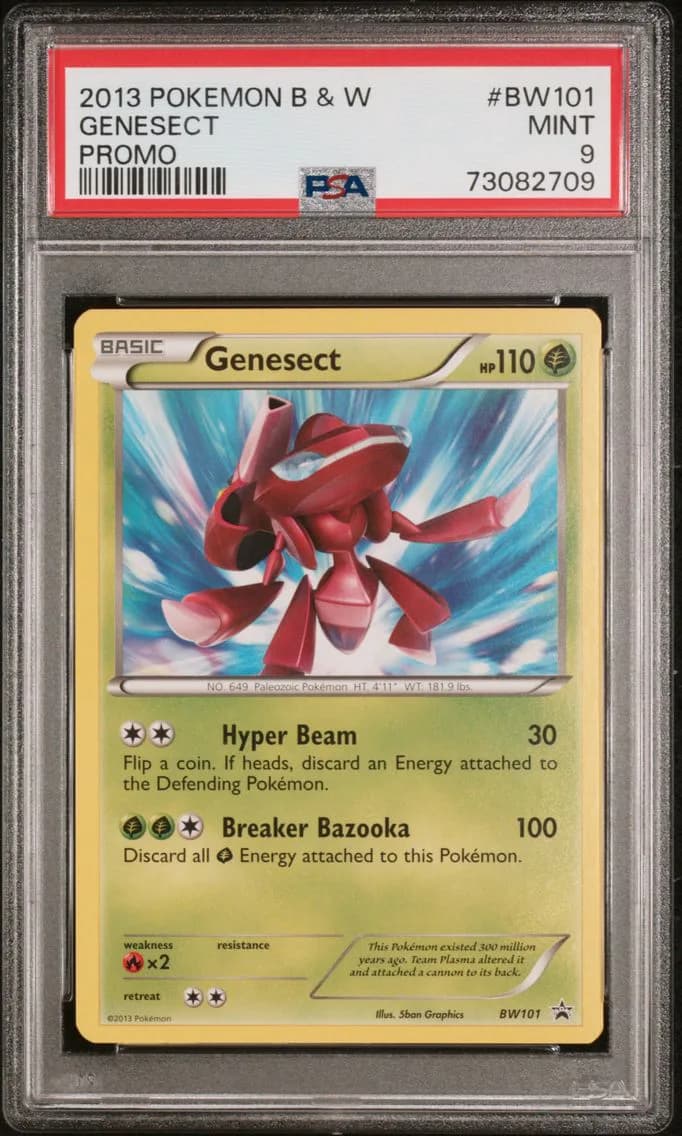 2013 #BW101 Genesect PSA 9 Black & White Promo Pokemon