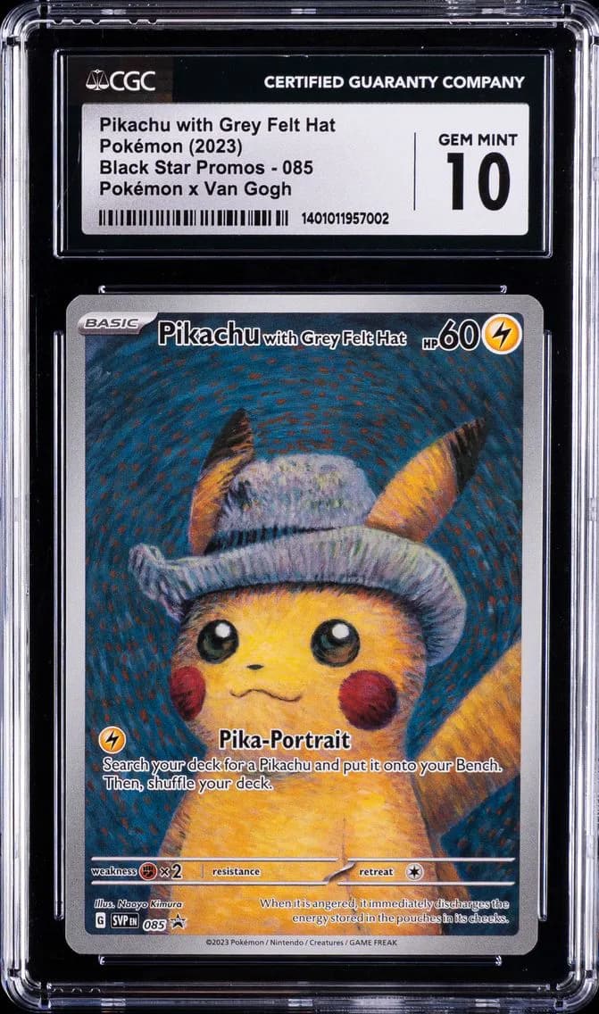2023 #085 Pikachu With Grey Felt Hat CGC 10 Svp EN-SV Black Star Promo Pokemon