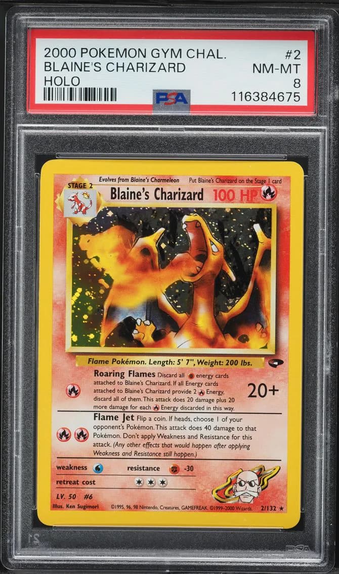 Blaine's Charizard slab